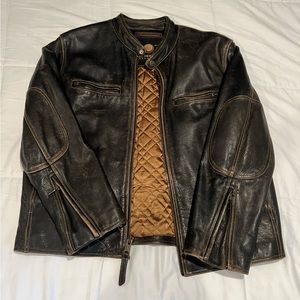 Genuine Leather Large Men’s Jacket